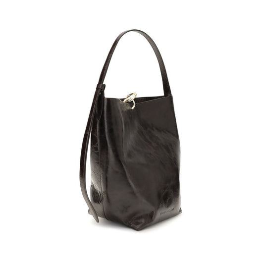 Benedetta Bruzziches Black Calf Leather Bos Taurus Backet Bag