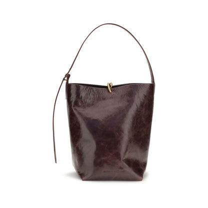 Benedetta Bruzziches Bordeaux Calf Leather Bos Taurus Shoulder Bag