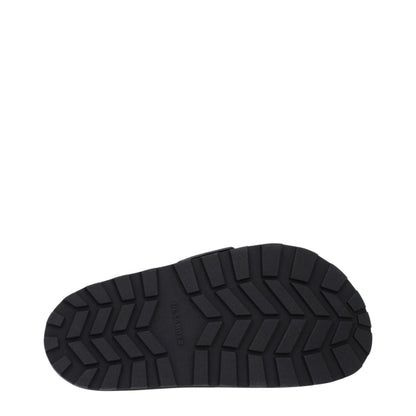 Jil Sander Black Leather Slippers