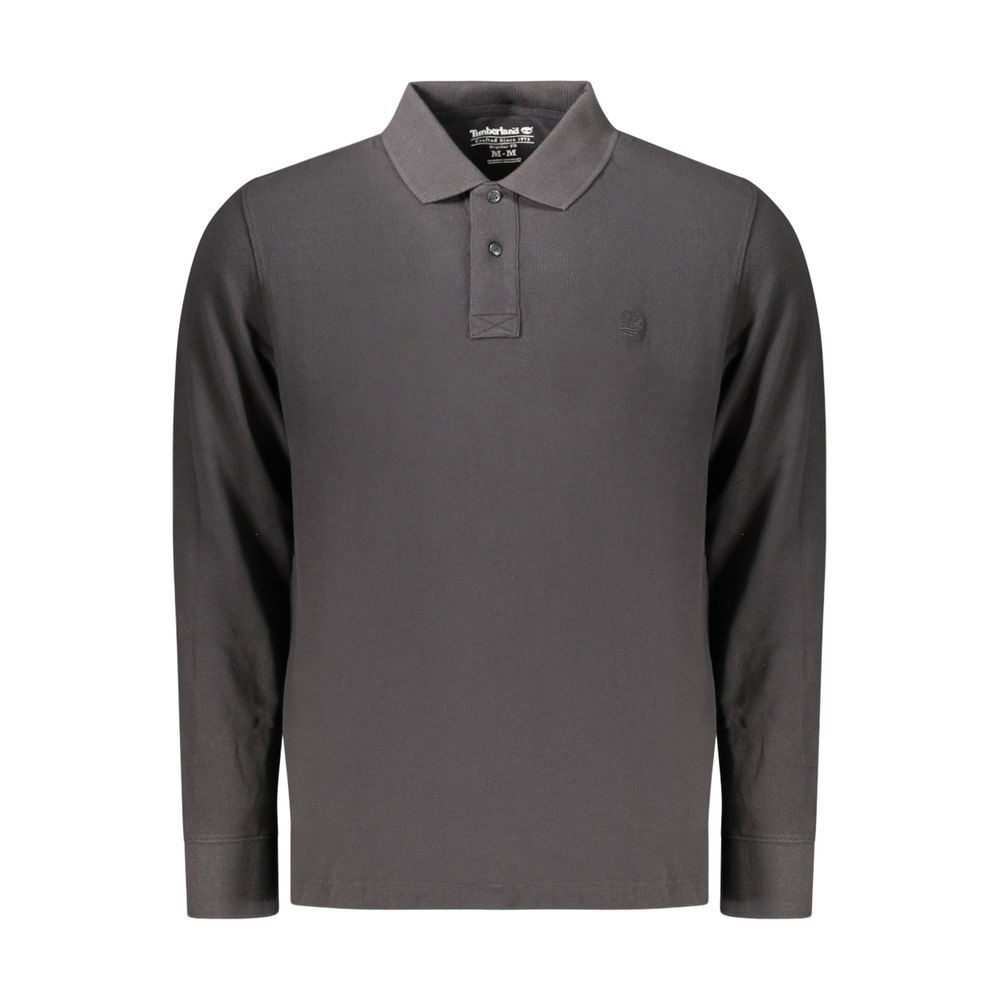 Timberland Black Cotton Polo Shirt