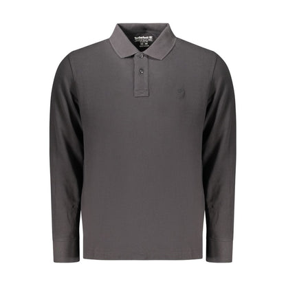 Timberland Black Cotton Polo Shirt