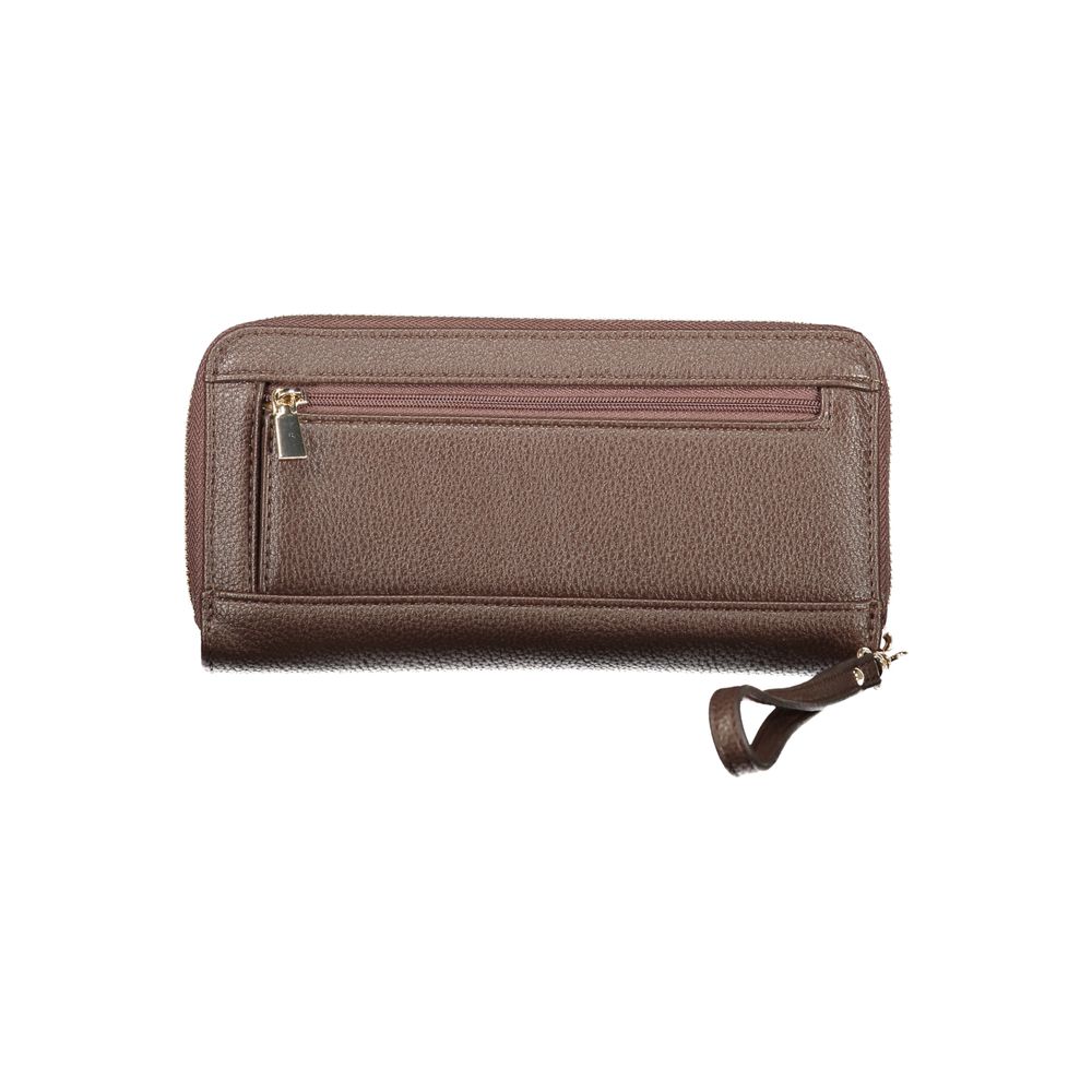 Guess Jeans Brown Polyethylene Wallet
