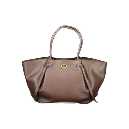 Guess Jeans Brown Polyethylene Handbag
