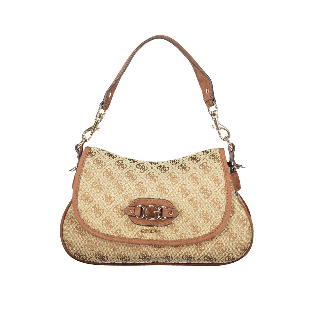 Guess Jeans Beige Polyester Handbag