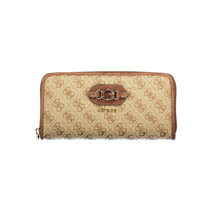 Guess Jeans Beige Polyester Wallet