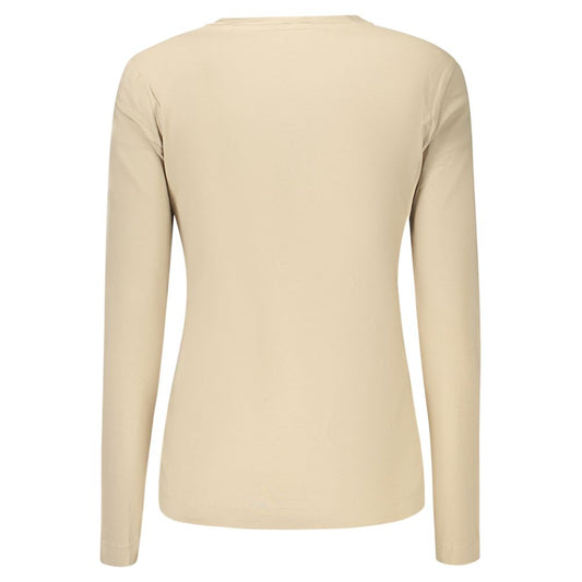 Guess Jeans Beige Cotton Womens T-Shirt