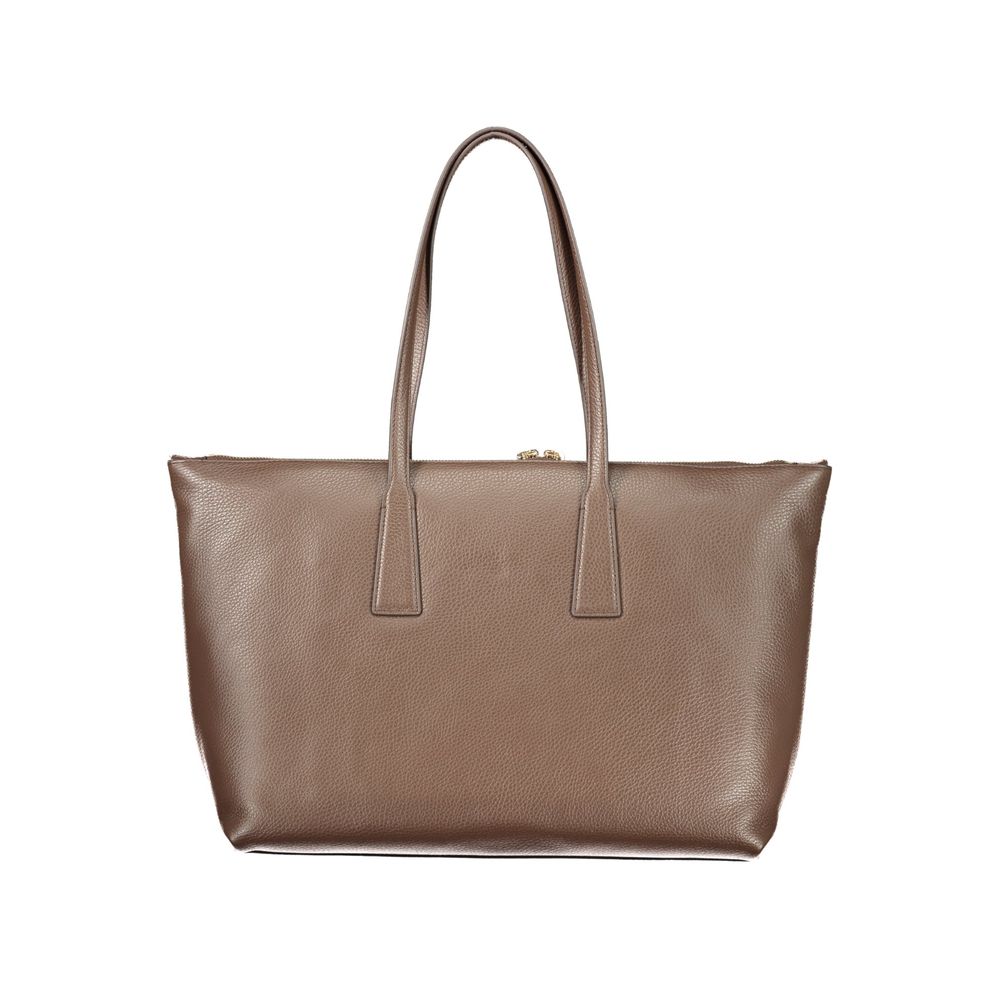 Braune Furla-Damenhandtasche aus Leder