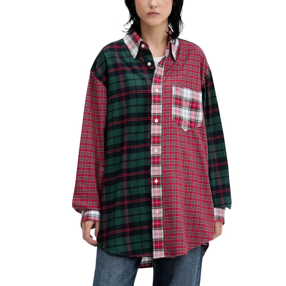 Tommy Hilfiger Jeans Red Cotton Longsleeve Shirt