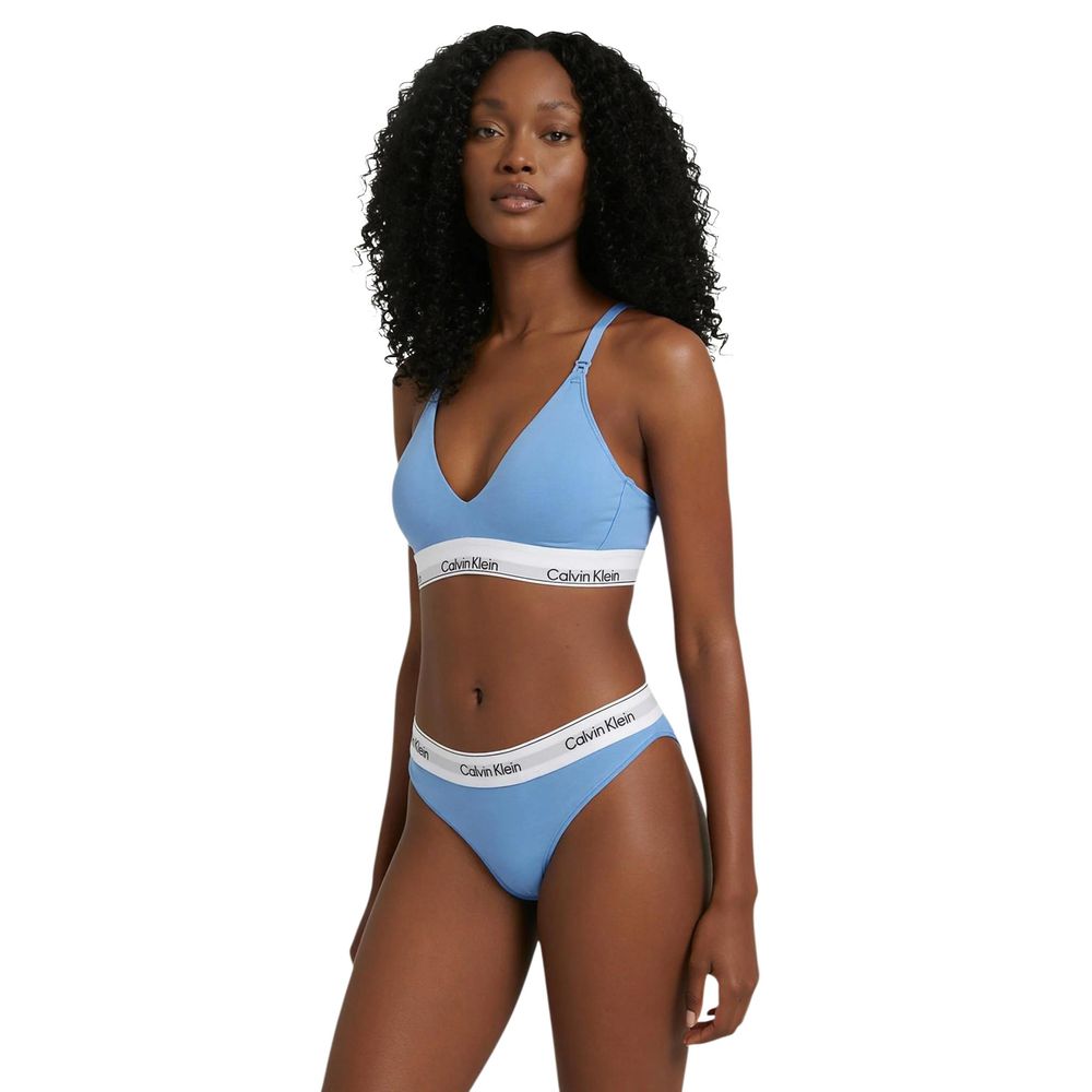 Calvin Klein Underwear Blue Cotton Pantie