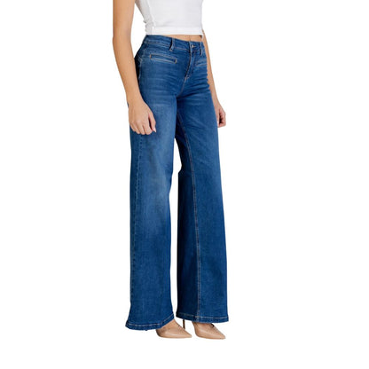 Liu Jo Blue Cotton Bootcut Jeans