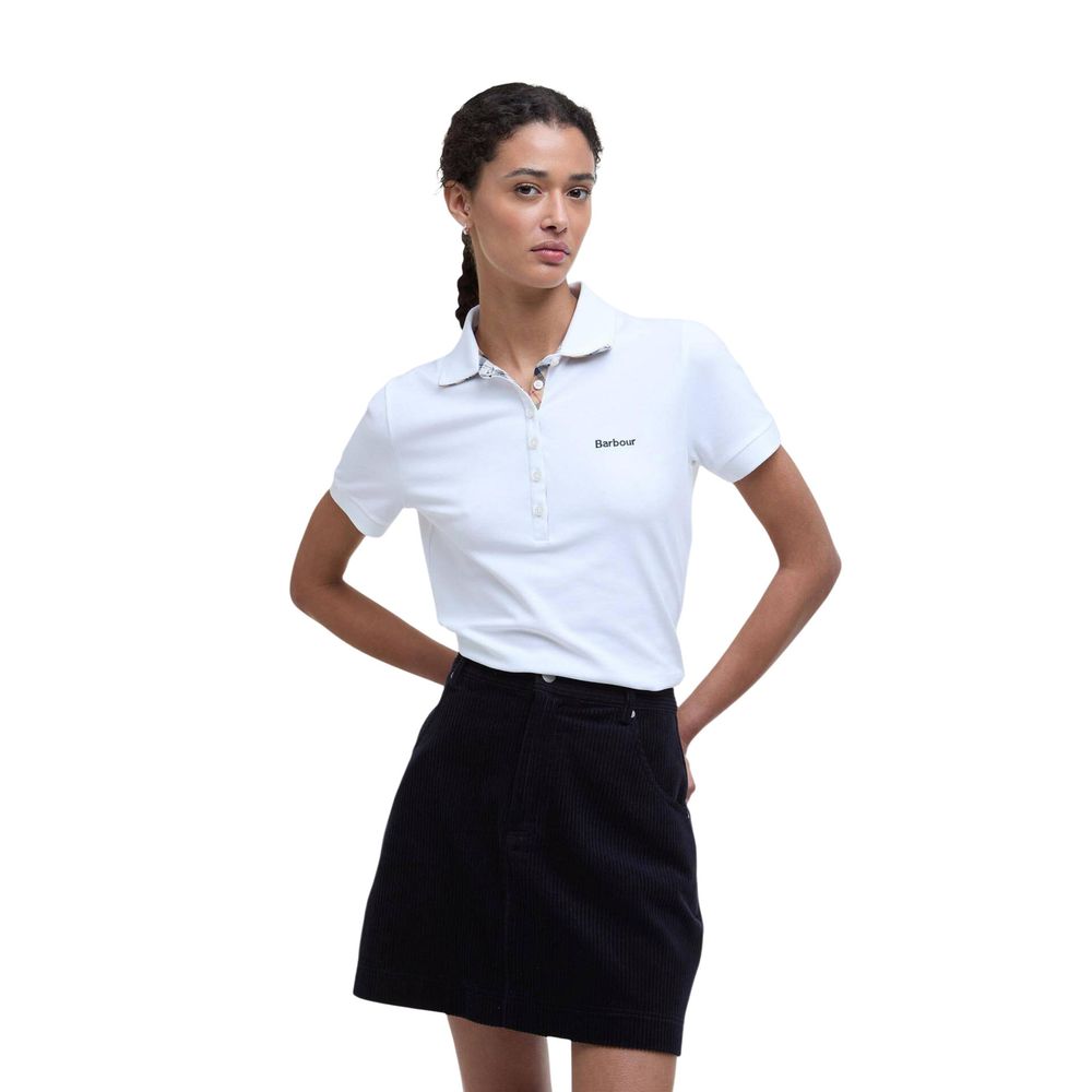 Barbour White Cotton T-Shirt