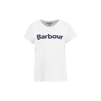 Barbour White Cotton T-Shirt
