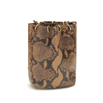 Benedetta Bruzziches Brown Calf Leather Bos Taurus Backet Bag