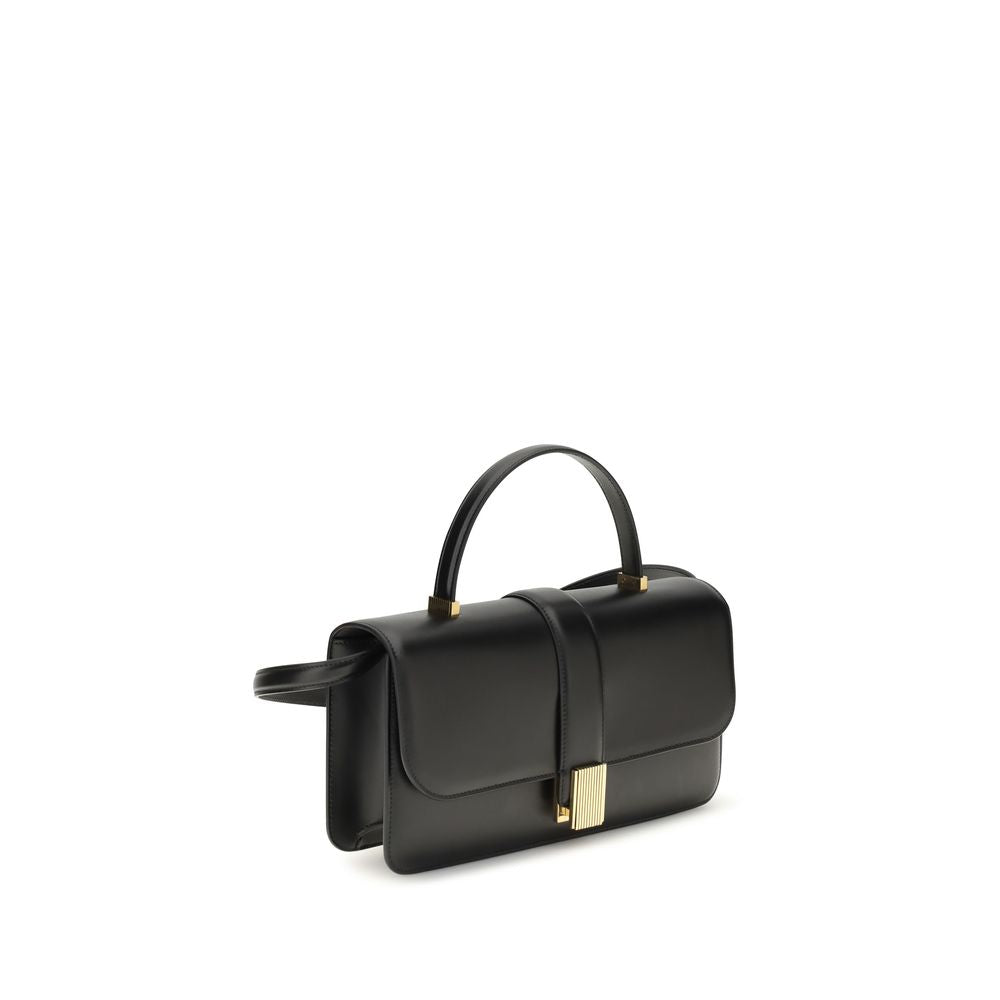 Khaite Black Calf Leather Bos Taurus Handbag