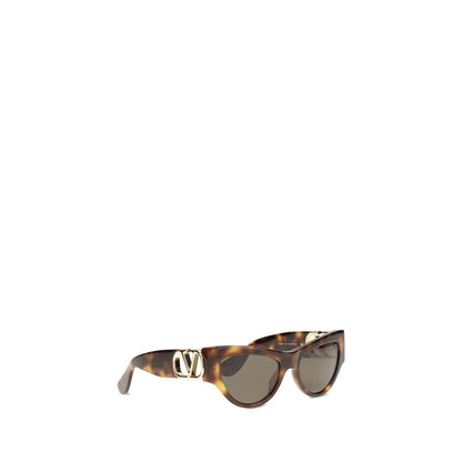 Valentino Garavani Brown Acetate Sunglasses