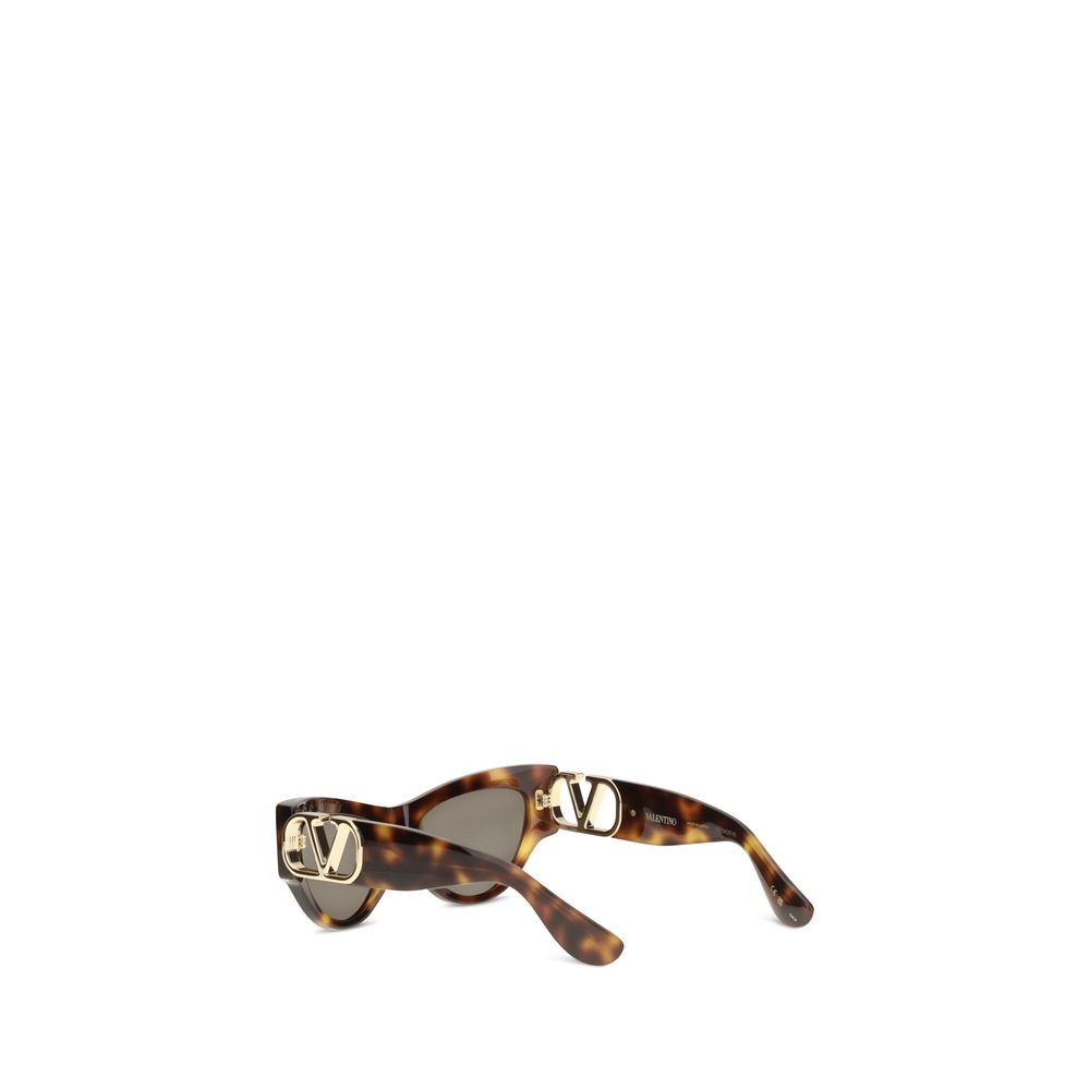 Valentino Garavani Brown Acetate Sunglasses