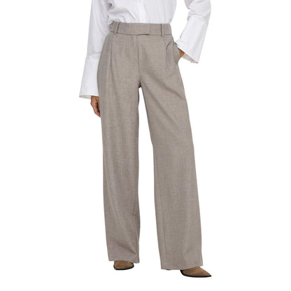 Only Beige Polyester Dress Pants