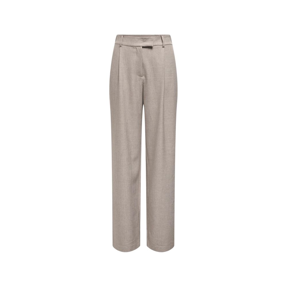 Only Beige Polyester Dress Pants