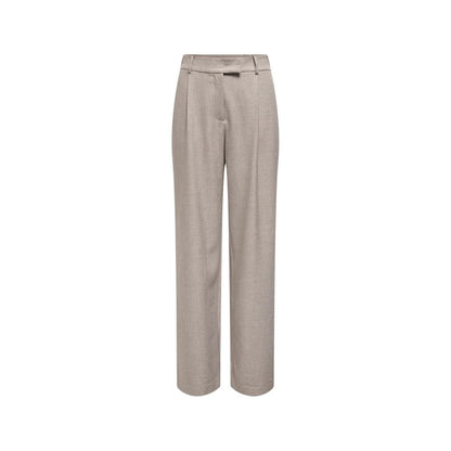 Only Beige Polyester Dress Pants