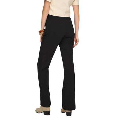 Only Black Recycled Polyester Flared Pants