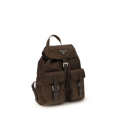 Prada Brown Nylon Backpack
