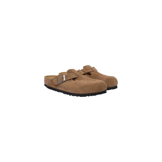 Birkenstock Brown Suede Leather Clogs
