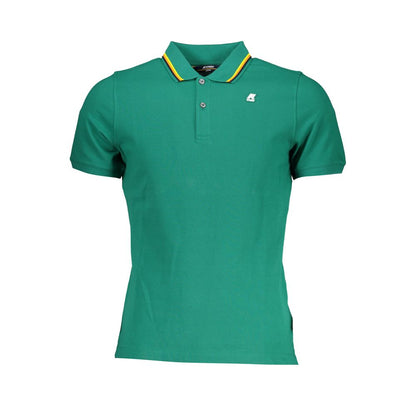 K-WAY Verde Cotton Men Polo Shirt