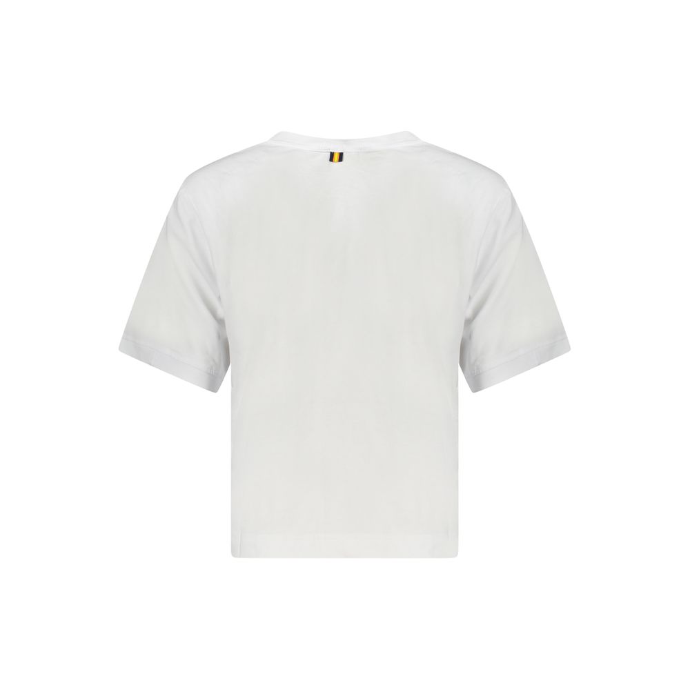 K-WAY White Cotton Women T-Shirt
