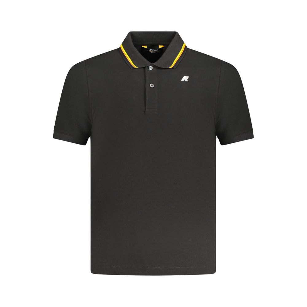 K-WAY Black Cotton Male Polo Shirt