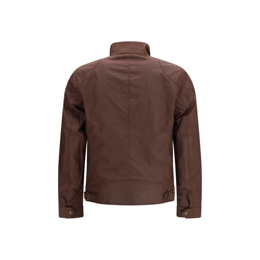 Belstaff Brown Cotton Biker Jacket