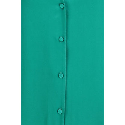 Forte_Forte Bicolor Silk Dress Shirt