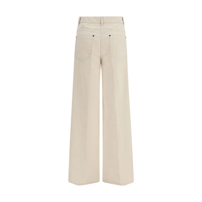 Forte_Forte White Cotton Casual Pants
