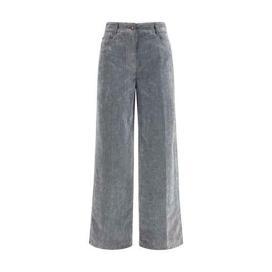 Forte_Forte Gray Cotton Jeans Denim