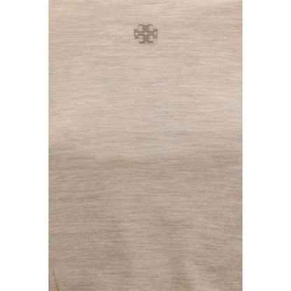 Tory Burch Beige Wool Oves Aries Sweatshirt
