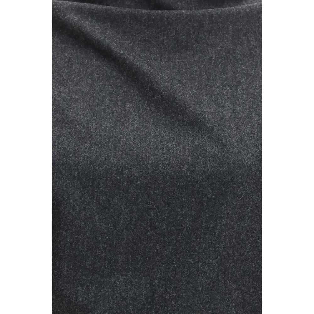Khaite Gray Wool Oves Aries Blouse