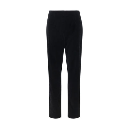 Khaite Black Cotton Casual Pants