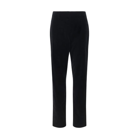 Khaite Black Cotton Casual Pants
