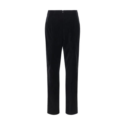 Khaite Black Cotton Casual Pants