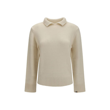 Extreme Cashmere White Cashmere Sweater