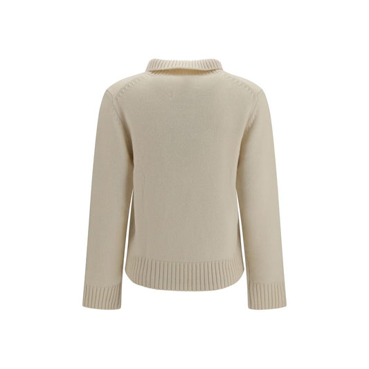 Extreme Cashmere White Cashmere Sweater