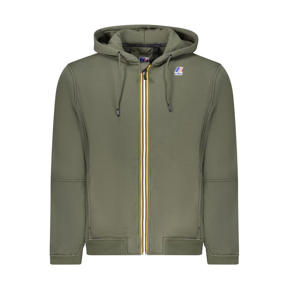 K-WAY Green Cotton Men Sweater