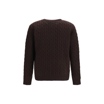 Valentino Garavani Brown Wool Oves Aries Cardigan