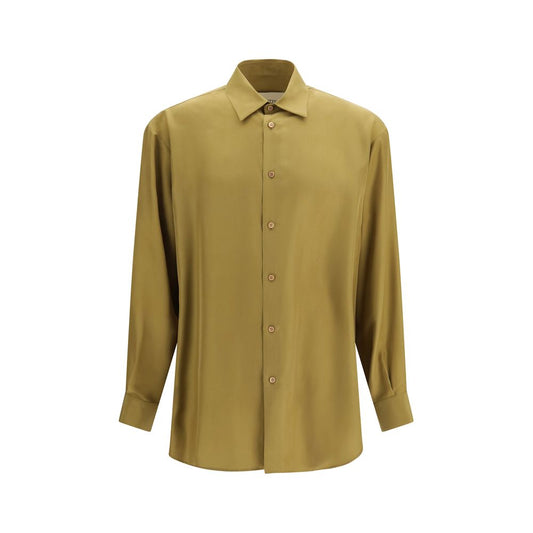 Valentino Garavani Beige Silk Dress Shirt