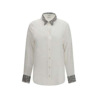 Alexander McQueen White Silk Dress Shirt