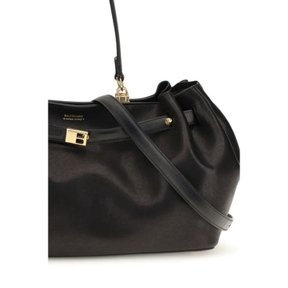 Balenciaga Black Calf Leather Bos Taurus Shoulder Bag