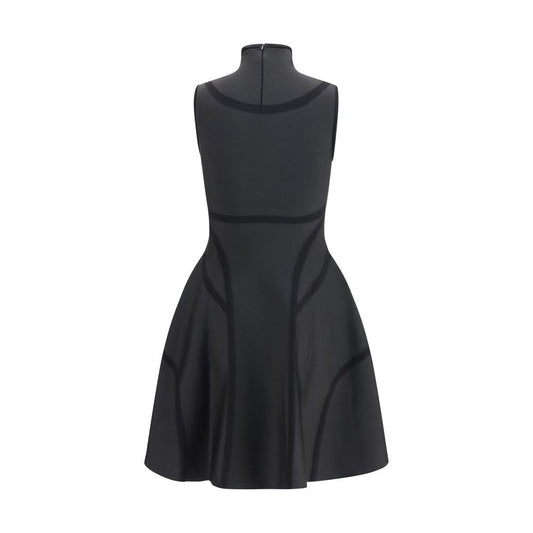 Alexander McQueen Black Polyester Cocktail Dress