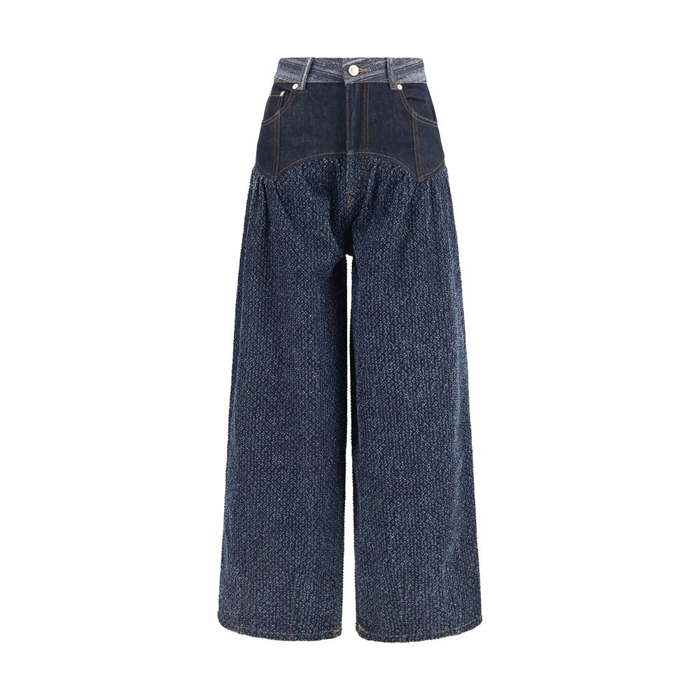 Ganni Blue Cotton Jeans Denim