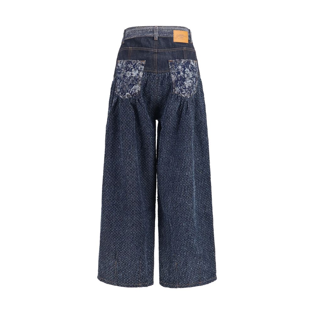Ganni Blue Cotton Jeans Denim