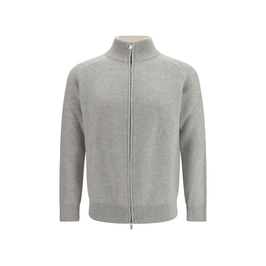 Lardini Gray Wool Oves Aries Sweatshirt
