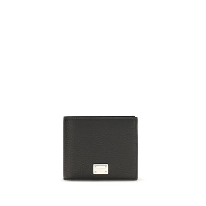 Dolce & Gabbana Black Calf Leather Bos Taurus Wallet